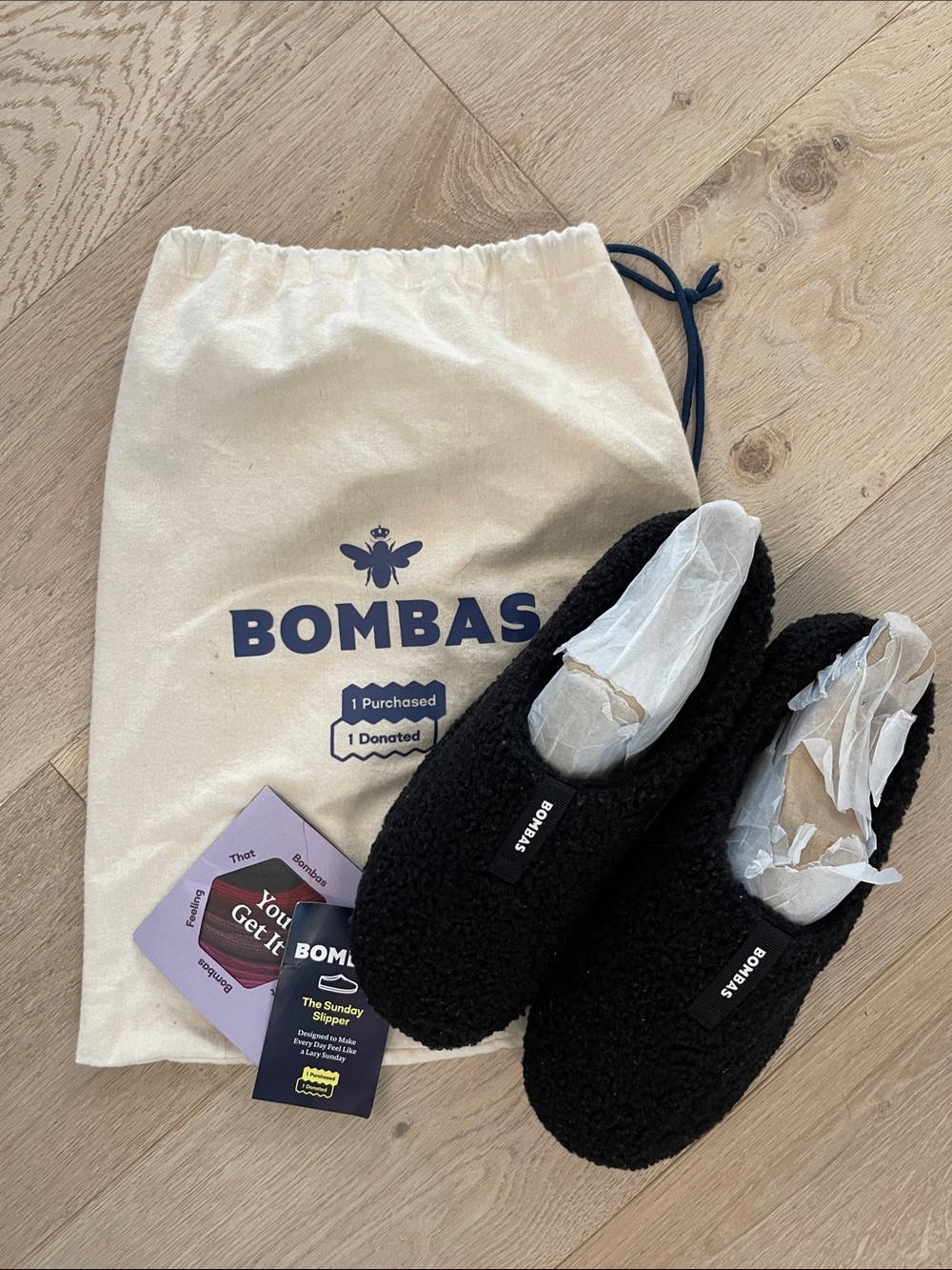Bombas The Sunday Slipper Black Sherpa Slippers Men’s Size 10